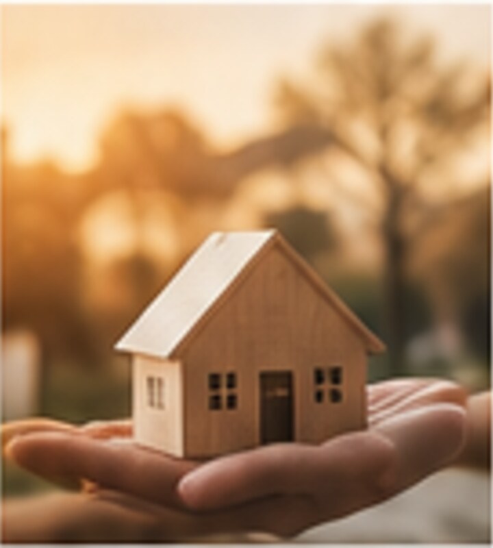 Model home representing wholesale property opportunities